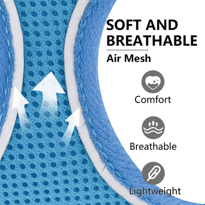Aiitle Adjustable Mesh Small Dog Harness Blue