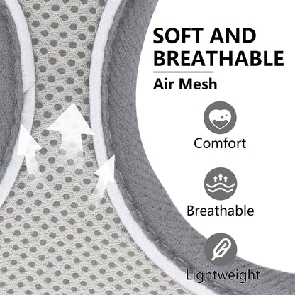 Aiitle Adjustable Mesh Small Dog Harness Gray