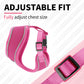 Aiitle Adjustable Mesh Small Dog Harness Hot Pink