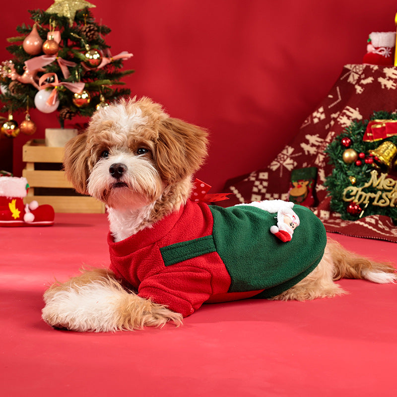 Aiitle Christmas Dog Fleece Pullover