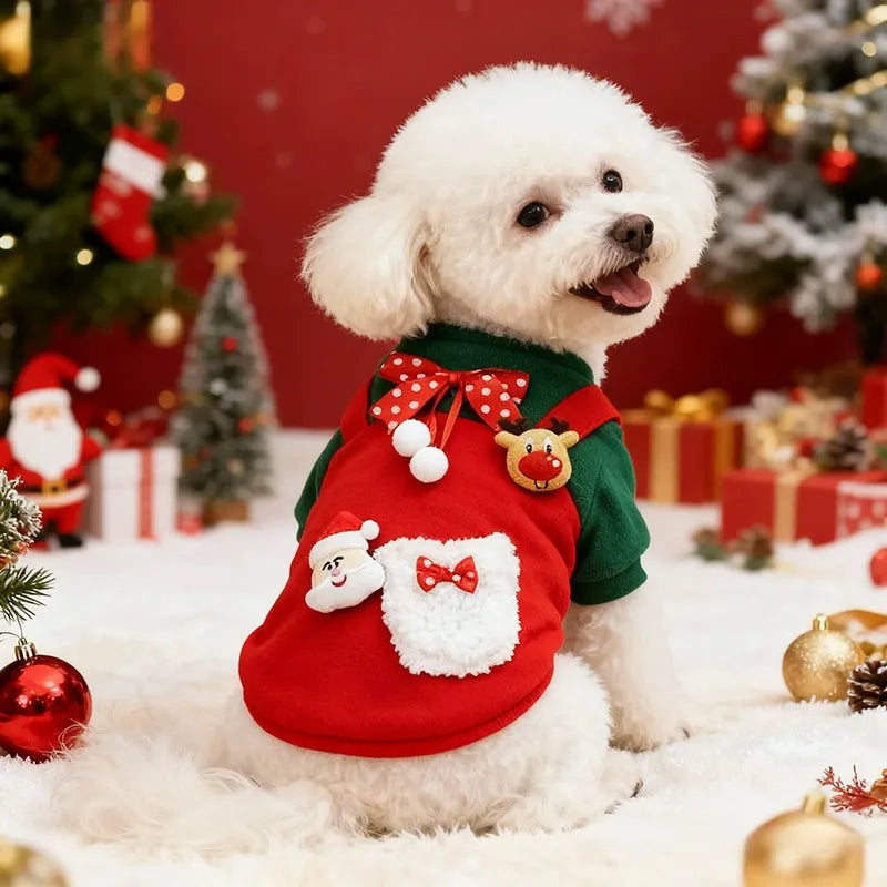 Aiitle Christmas Dog Fleece Pullover