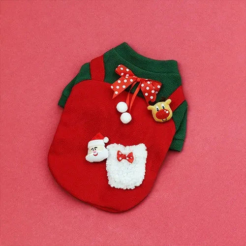 Aiitle Christmas Dog Fleece Pullover