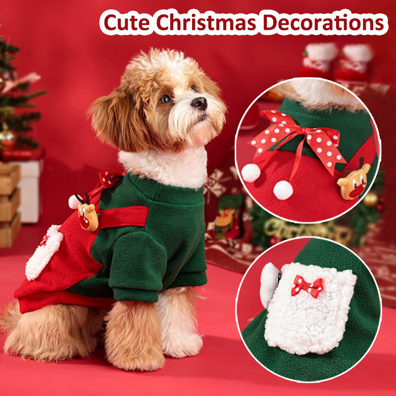Aiitle Christmas Dog Fleece Pullover