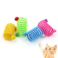 Aiitle Colorful Interactive Cat Spring Toy