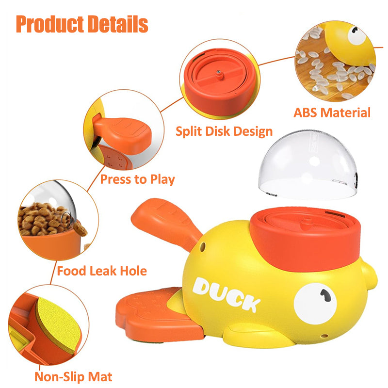 Aiitle Cute Duck Pet Treat Dispenser