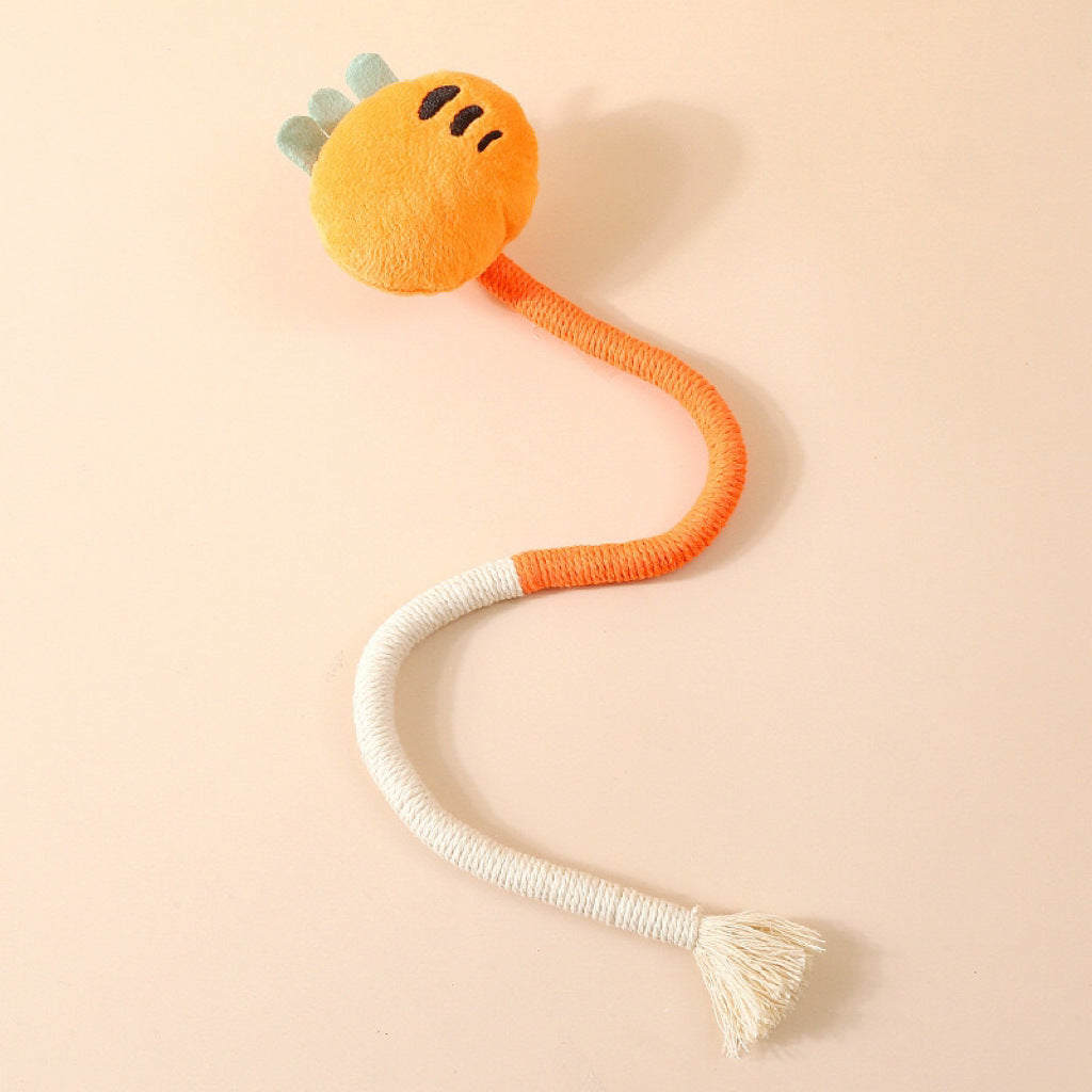 Aiitle Cute Plush Cotton Rope Cat Toys