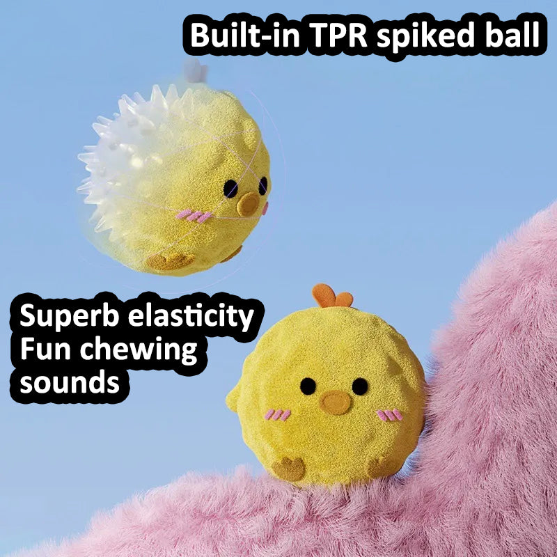 Aiitle Cute Plush Spiked Squeaky Dog Toy