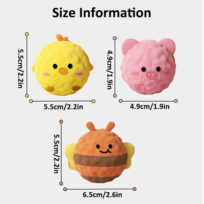 Aiitle Cute Plush Spiked Squeaky Dog Toy