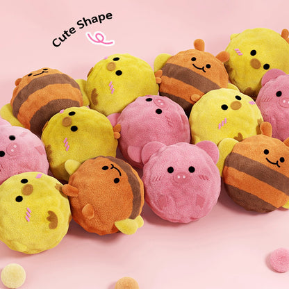 Aiitle Cute Plush Spiked Squeaky Dog Toy