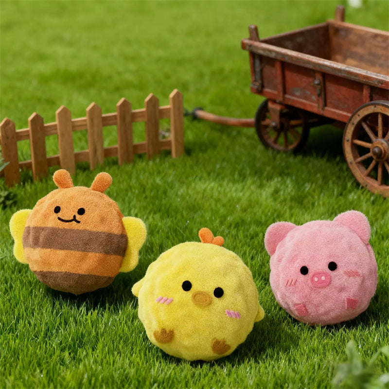 Aiitle Cute Plush Spiked Squeaky Dog Toy