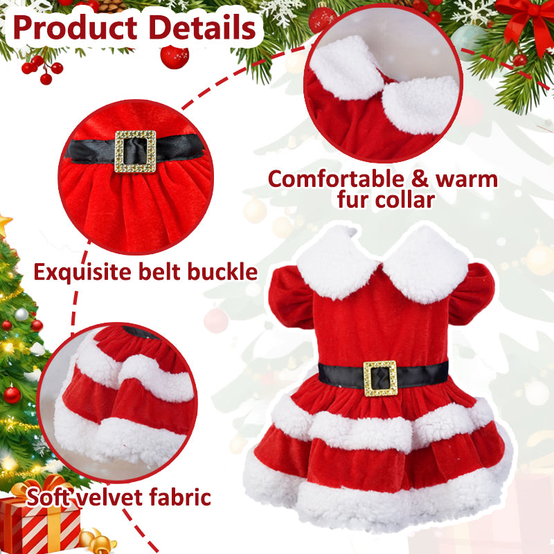 Aiitle Dog Christmas Dress