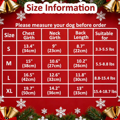 Aiitle Dog Christmas Outfit