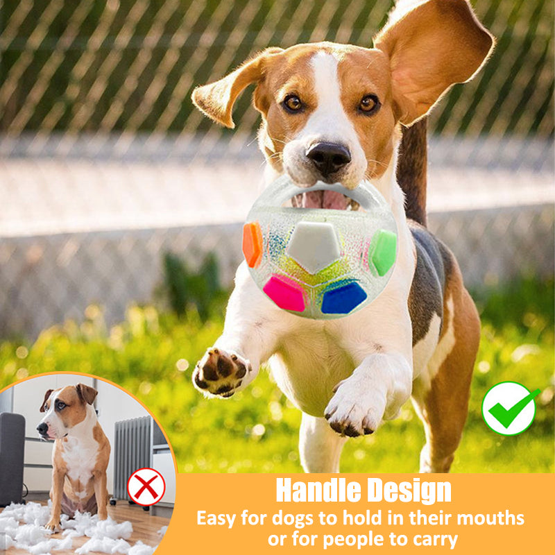 Aiitle Dog Handle Ball Toy with Tennis Ball Inside