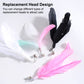 Aiitle Interactive Cat Teaser Feather Wand Toy with Suction Cup