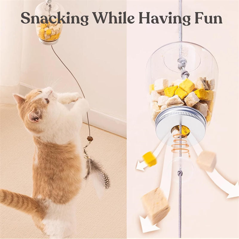 Aiitle Interactive Cat Toy Hanging Treat Dispenser