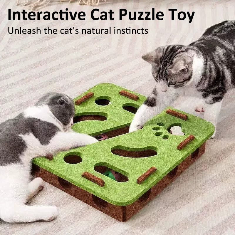 Aiitle Interactive Felt Cat Puzzle Toy