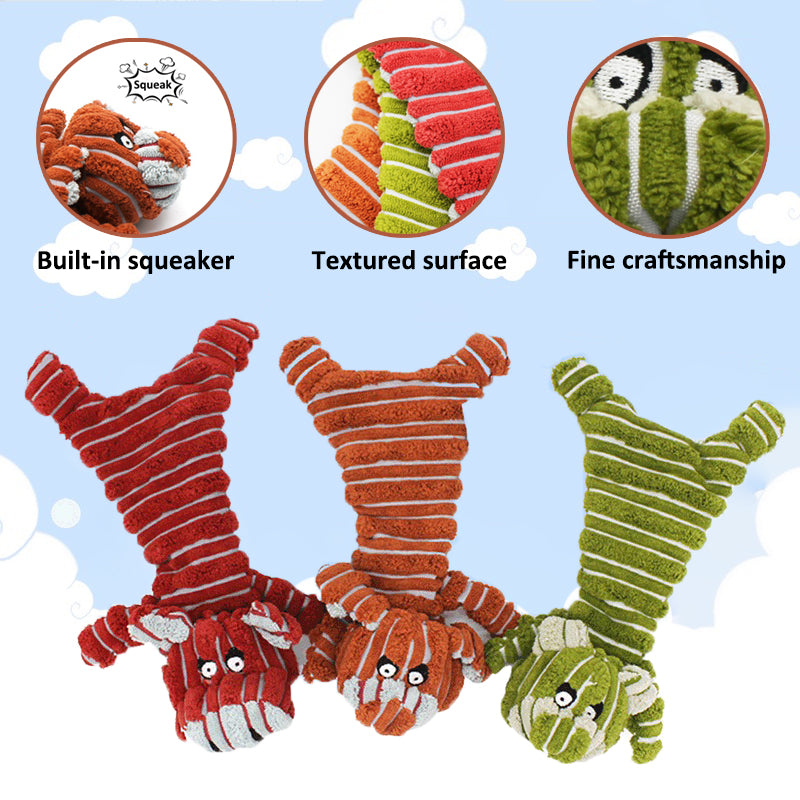 Aiitle No Stuffing Plush Dog Squeaky Toy