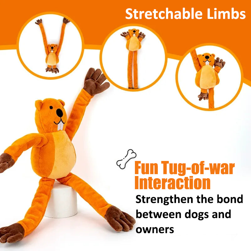 Aiitle Retractable Tug Plush Dog Toy