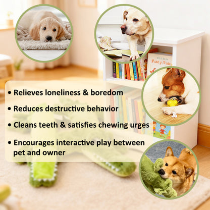 Aiitle Stuffing-Free Treat-Hiding Dog Toy