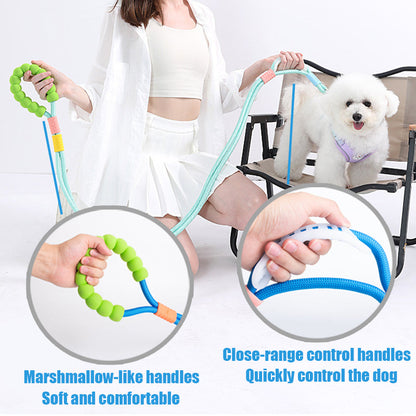Aiitle Adjustable Double Braided Dog Leash Padded Handle