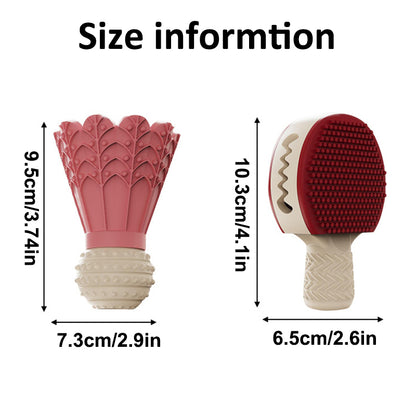 Aiitle Badminton Birdie Shape Interactive Dog Toy