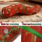 Aiitle Christmas Foldable Cat Tunnel Toy S Red