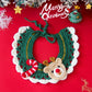Aiitle Handmade Crocheted Christmas Pet Collar Hat -Reindeer