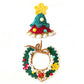 Aiitle Handmade Crocheted Christmas Pet Collar Hat - Gingerbread Man