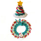 Aiitle Handmade Crocheted Christmas Pet Collar Hat with String -Snowman