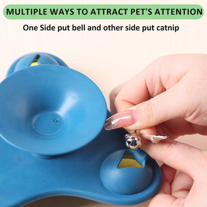 Aiitle Rotating Airplane Pet Food Dispenser Toy