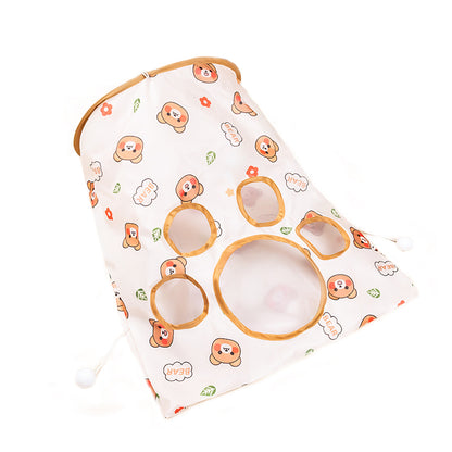 Aiitle Squeaky Self Interactive Cat Tunnel Bag