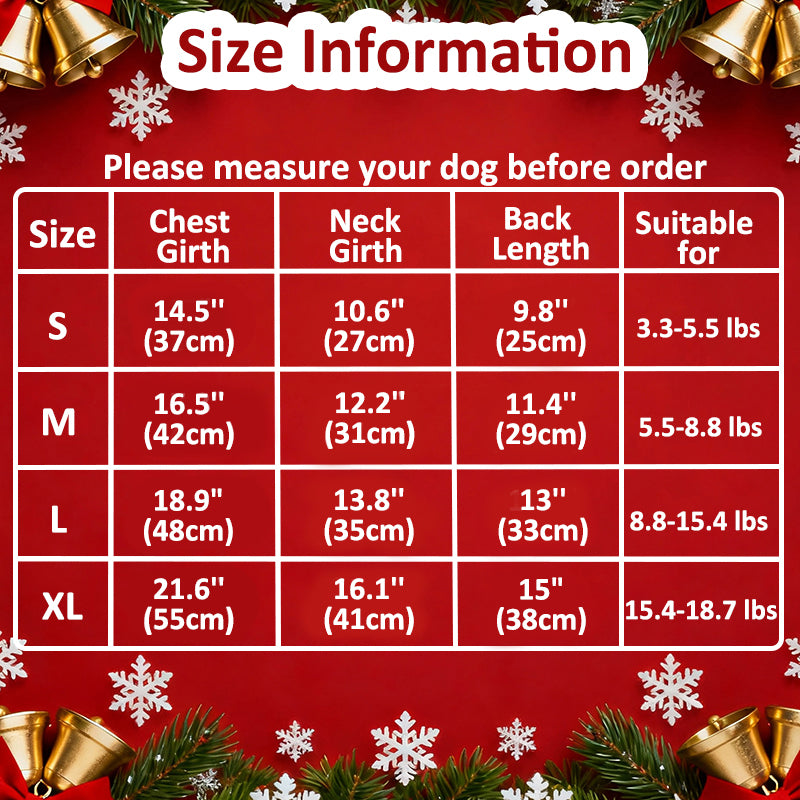 Aiitle Christmas Dog Sequined Dress with Belt