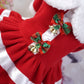 Aiitle Christmas Dog Dress with Bow