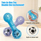 Aiitle Dog Dumbbell Shape Interactive Squeak Toy with Soccer Ball