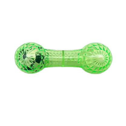 Aiitle Dog Dumbbell Shape Interactive Squeak Toy with Soccer Ball