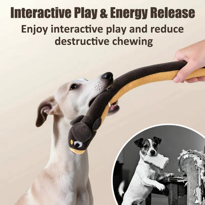 Extra-Long Plush Squeaky Dog Toy