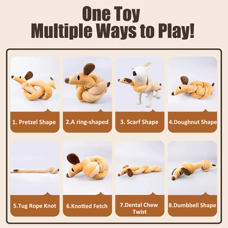 Extra-Long Plush Squeaky Dog Toy