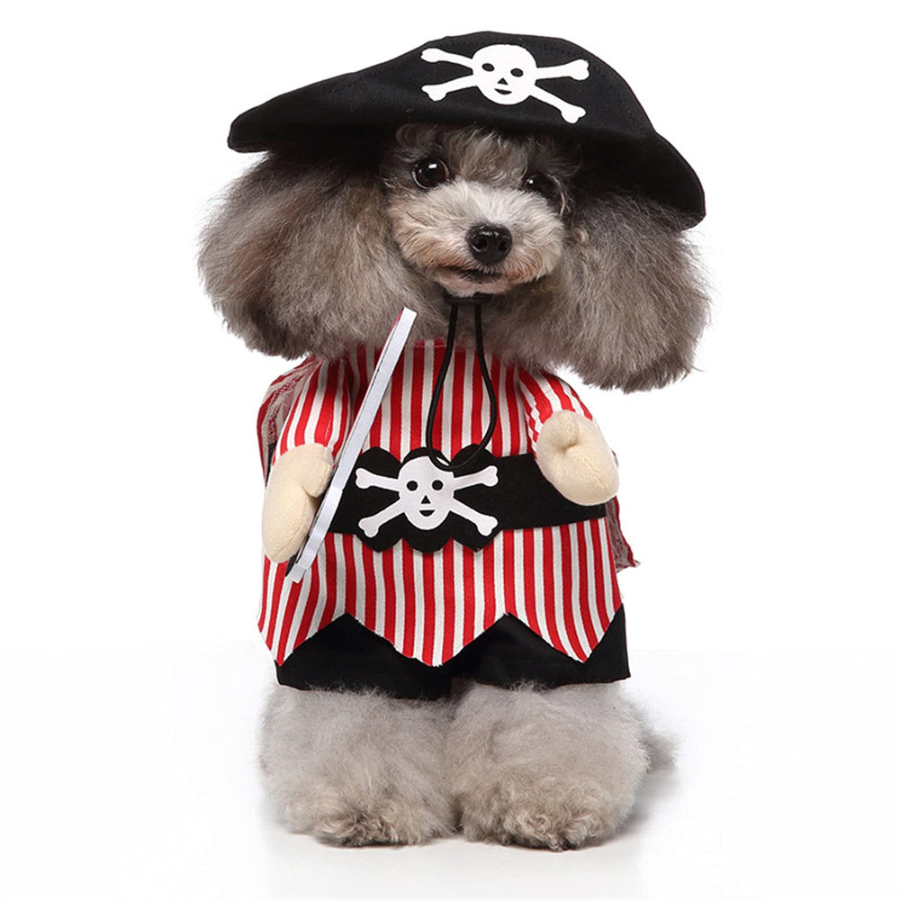 Aiitle Halloween Pirate Dog Costume With Hat