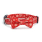 Aiitle Adjustable Christmas Dog Collar Red Santa
