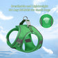Aiitle Step in Mesh Small Dog Harness with Leash Set Green