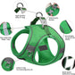 Aiitle Step in Mesh Small Dog Harness with Leash Set Green