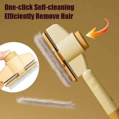 Aiitle Self-Cleaning Cat Dog Hair Remove Comb