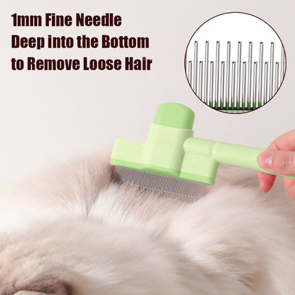 Aiitle Self-Cleaning Cat Dog Hair Remove Comb