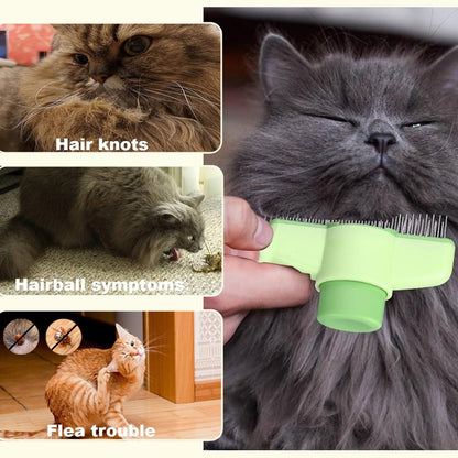 Aiitle Self-Cleaning Cat Dog Hair Remove Comb