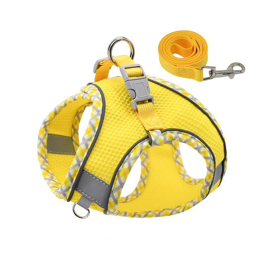 Aiitle Step in Breathable Air Mesh Dog Harness Yellow