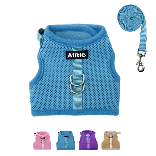 Aiitle Mesh Breathable Rabbit Harness and Leash Set Lightweight Adjustable