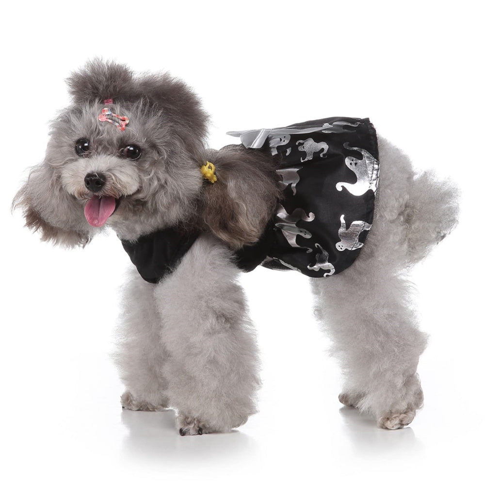 Aiitle Dog Halloween Black Ghost Costume
