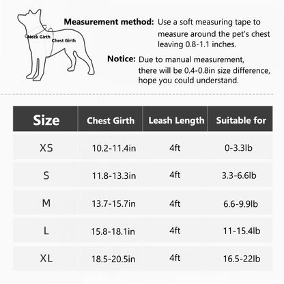 Aiitle Adjust Breathable Pet Harness Leash Set