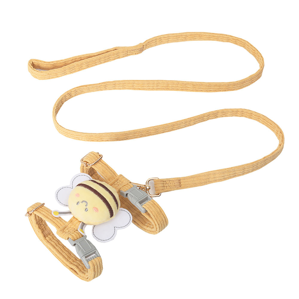 Aiitle Cute Bee 3D Pet Harness Leash Set