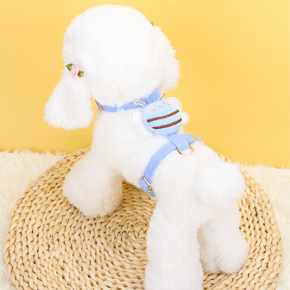 Aiitle Cute Bee 3D Pet Harness Leash Set
